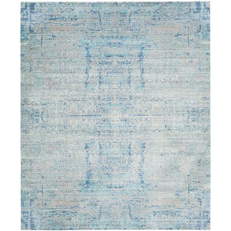 Flowers First 10 x 13 ft. Mystique Power Loomed Area Rug, Light Blue & Multi Color - Large Rectangle FL1874473